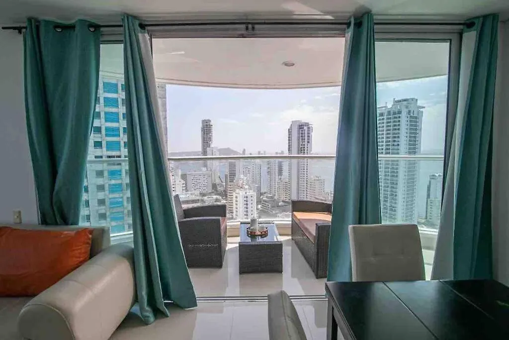 Apartamento Bocagrande Vista Al Mar Piso 31 Cartagena Apartmán